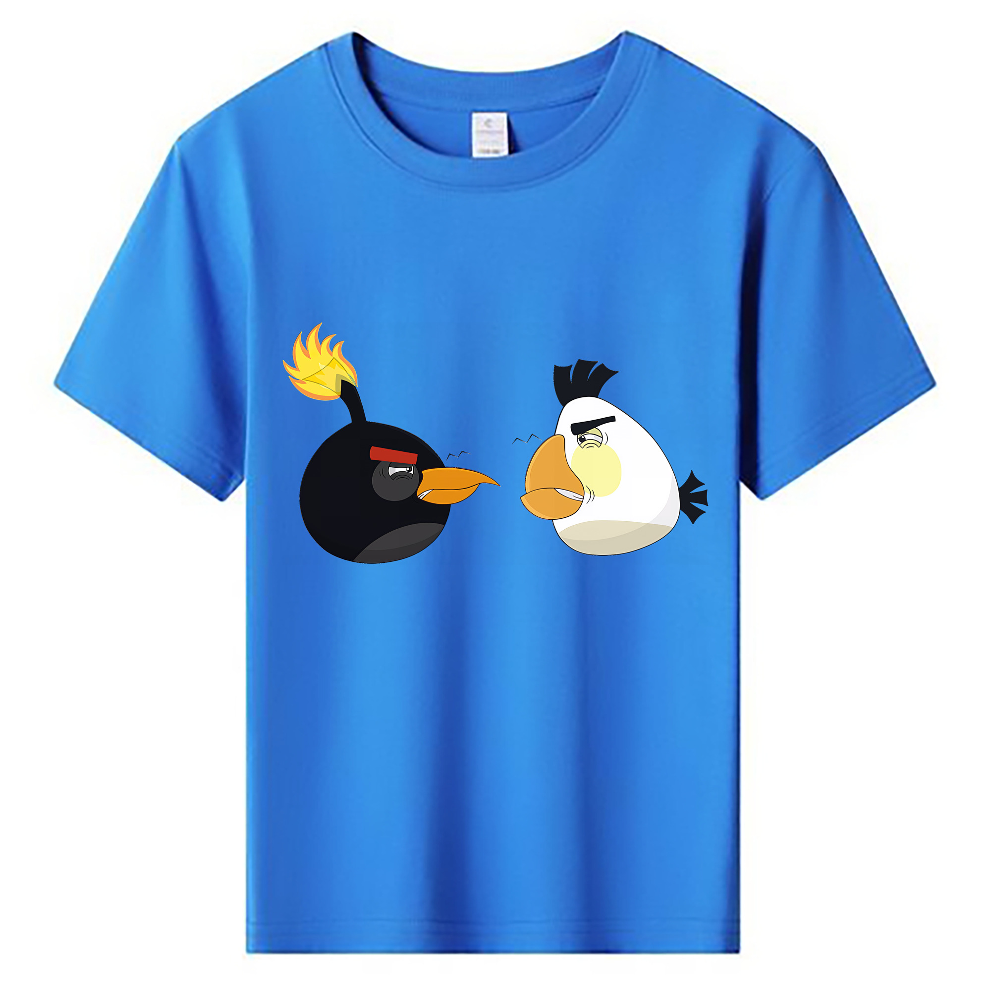 （画像用） Angry Birds アングリーバード 綿100％キッズTシャツ（フロントプリント）